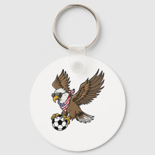 Porte-clés Lunettes de soleil aigle de football USA cool Vint