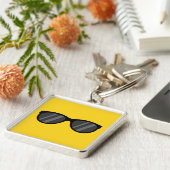 Porte-clés Lunettes de soleil de dessin cool (Côté)