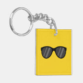 Porte-clés Lunettes de soleil de dessin cool (Devant gauche)
