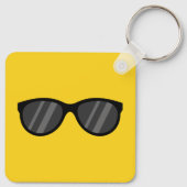 Porte-clés Lunettes de soleil de dessin cool (Dos)