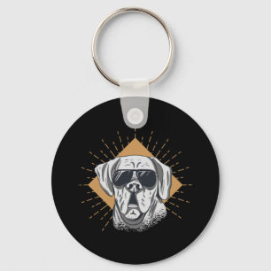 Porte-clés Lunettes de soleil pour chien génial