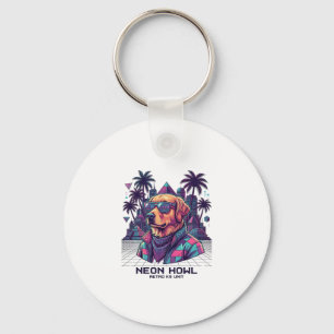 Porte-clés Lunettes de soleil pour chien Neon Howl Retro K9 U