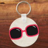 Porte-clés Lunettes de soleil roses (Recto)