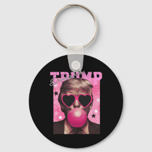 Porte-clés Lunettes de soleil roses bubble gum de Donald Trum