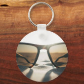 Porte-clés Lunettes de soleil sur le sable (Recto)