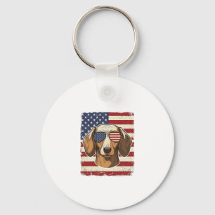 Porte-clés Lunettes de soleil vectorielles vintage patriotiqu