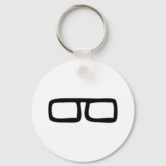 Porte-clés Lunettes de vue nerd (Recto)