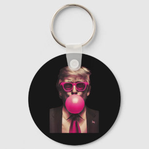 Porte-clés Lunettes roses Trump Bubble Gum Chemise Vote Prési