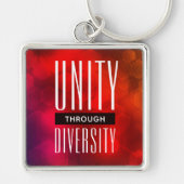 Porte-clés L'unité stylisée par la diversité (Devant)