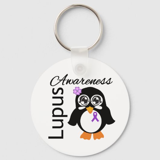 Porte-clés Lupus Awareness Penguin (Recto)