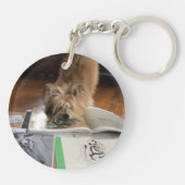 Porte-clés Lupus Purple Butterfly VOTRE Porte - clé photo (Dos)