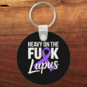 Porte-clés Lupus sensibilisation lourde Sle Fighter Violet (Recto)