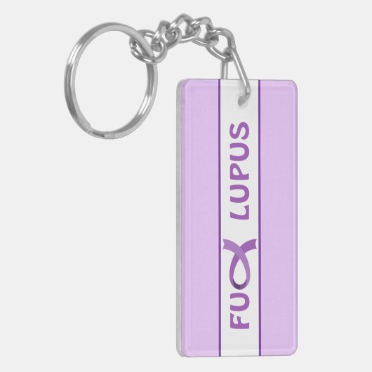 Porte-clés Lupus Support du ruban violet (Devant gauche)