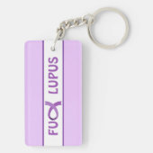 Porte-clés Lupus Support du ruban violet (Dos)