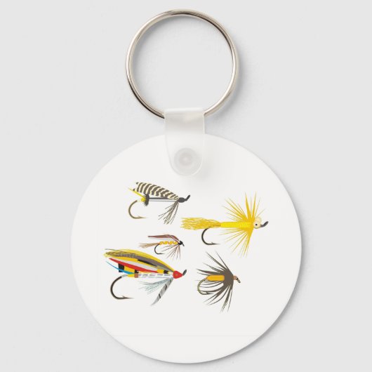 Porte-clés Lures de pêche à la mouche (Recto)