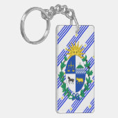 Porte-clés L'Uruguayan barre le drapeau (Devant gauche)