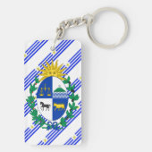 Porte-clés L'Uruguayan barre le drapeau (Dos)