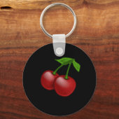 Porte-clés Luscieux cerises rétro (Recto)