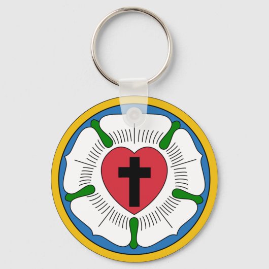 Porte-clés Lutherrose Luther Rose Lutheranisme Martin Luther (Recto)
