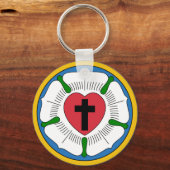 Porte-clés Lutherrose Luther Rose Lutheranisme Martin Luther (Recto)