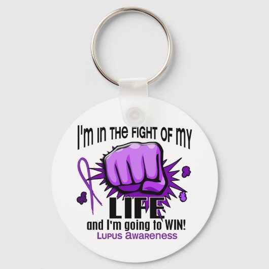 Porte-clés Lutte Pour Ma Vie 2 Lupus (Recto)