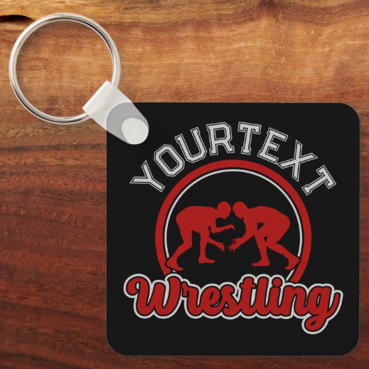 Porte-clés Lutter AJOUTER LE NOM Grappe Champion d'équipe (Recto)