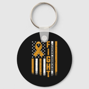 Porte-clés Lutter contre la leucémie Sensibilisation Orange R