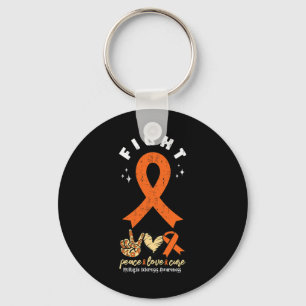 Porte-clés Lutter contre la sclérose en plaques Orange Ms Rib