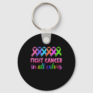 Porte-clés Lutter contre le cancer dans toutes les couleurs S