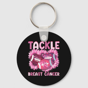 Porte-clés Lutter contre le football Cancer rose Ruban Cancer