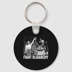 Porte-clés Lutter Contre L'Oligarchie Bernie Sanders Et Aoc N
