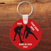 Porte-clés Lutter Dons Votre NOM, ÉQUIPE, COULEURS et année (Recto)