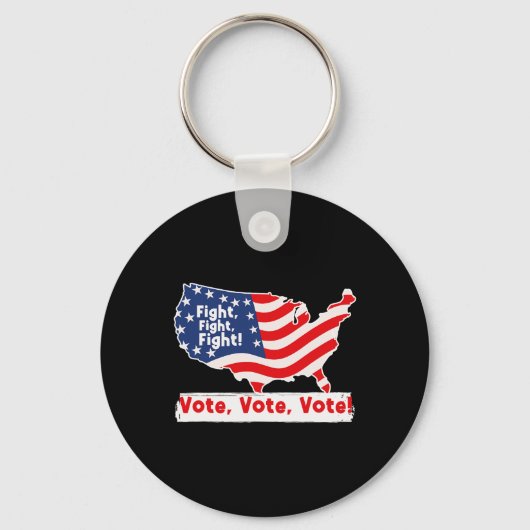 Porte-clés Lutter Pour L'Élection Présidentielle De Trump (Recto)