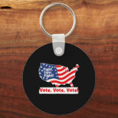 Porte-clés Lutter Pour L'Élection Présidentielle De Trump (Recto)
