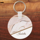 Porte-clés Luxe Marble Rose Gold (Recto)