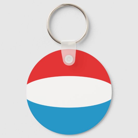 Porte-clés Luxembourg Porte - clé du drapeau Fisheye (Recto)