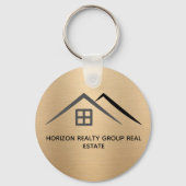 Porte-clés Luxueux Porte - clés d'or métallique (Verso)