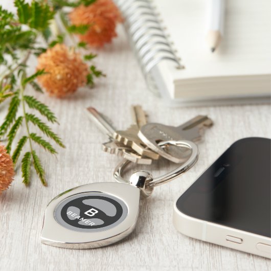 Porte-clés Luxury car keys keychain with custom monogram (Côté )