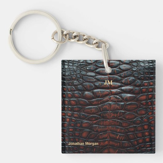Porte-clés Luxury Executive Monogram Premium Leather (Devant)