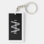 Porte-clés Luxury Woodgrain Faux Burel (Dos)