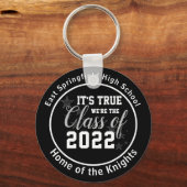 Porte-clés Lycée Personnalisé Classe supérieure de 2023 (Recto)