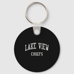 Porte-clés Lycée vue sur le lac San Angelo TX vintage