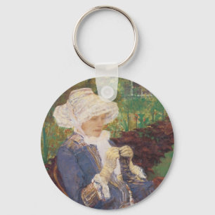 Porte-clés Lydia Crocheting en Jardin à Marly, Mary Cassatt