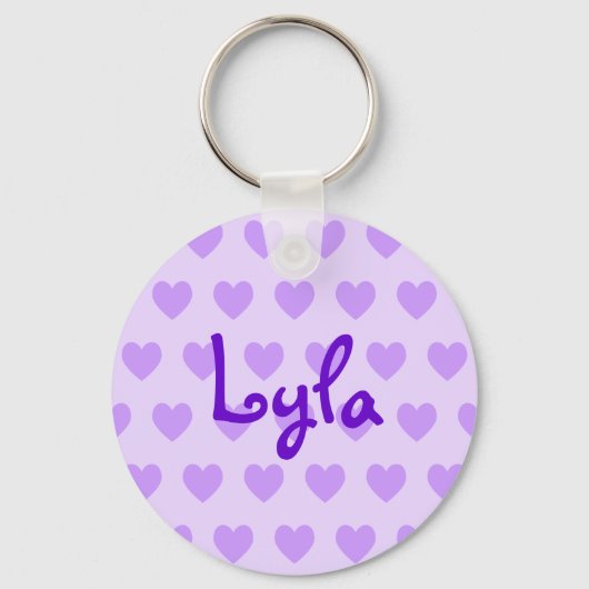 Porte-clés Lyla en violet (Recto)