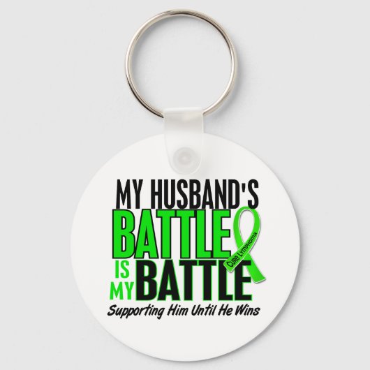 Porte-clés Lymphoma Mon combat trop 1 mari (Recto)