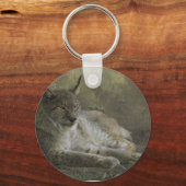 Porte-clés Lynx animal sauvage d'Amérique du Nord (Recto)