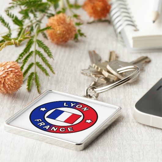 Porte-clés Lyon France (Côté)