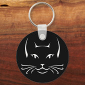 Porte-clés Lyra le chat foncé (Recto)