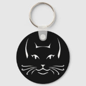 Porte-clés Lyra le chat foncé (Verso)