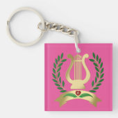Porte-clés Lyre d'or (Devant)
